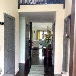 Private Residence - Unica Gray Oak & Optima 4H Blue Shadow - Interior Doors