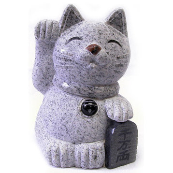 Small Granite Fortune Cat