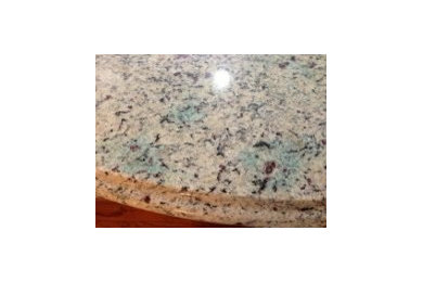 Green Bloom Stain - Venetian Beige Granite Countertop