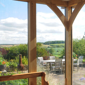 Oak Orangery with views of the Somerset countryside