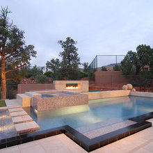 Glass Tile Pool Spa Designs