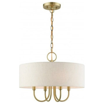 4 Light Pendant in New Traditional Style - 18 Inches wide by 13.63 Inches