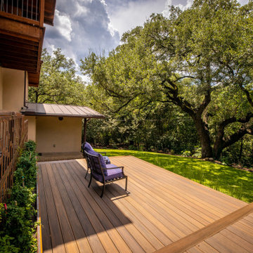 Great Oaks Austin Composite Deck with Custom Corten Screening