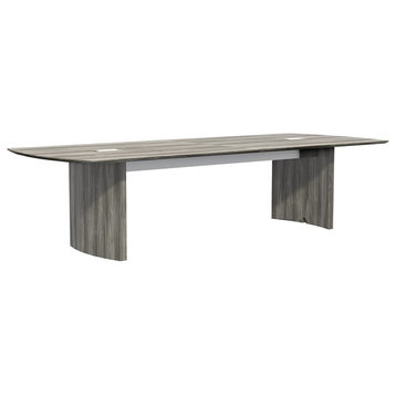 Safco Medina 10' Conference Table in Gray Steel
