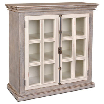 Crafters and Weavers Elizabeth 2 Door Curio Cabinet / Bookcase