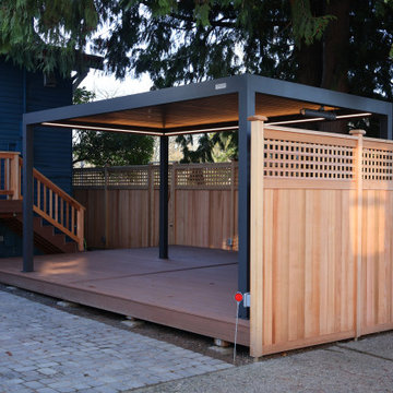 Custom Cedar Fence + Composite Deck + Modern Pergola | Seattle, WA