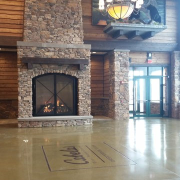 Custom Gas Fireplaces for Cabela's Stores Nationwide