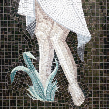 Douche italienne en mosaïque