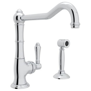 Rohl A3650/11LMWS-2 Acqui 1.5 GPM 1 Hole Kitchen Faucet - - Polished Chrome