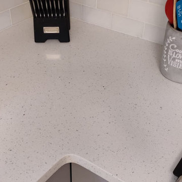 Sparkling White Quartz Installation in Newburgh, NY