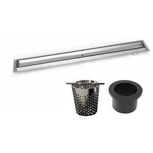 Side Outlet Linear Shower Drain Serene Drains Contemporary Tub And Shower Parts By A2z Sell Houzz