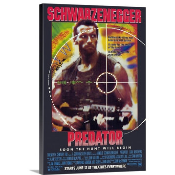 "Predator (1987)" Wrapped Canvas Art Print, 16"x24"x1.5"