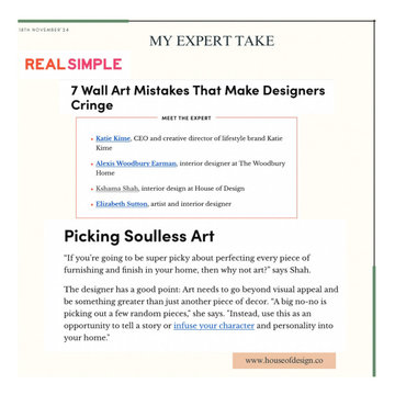 Expert Opinion featured in Real Simple