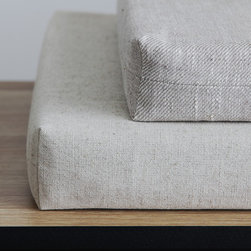 Custom linen bench cushions - Seat Cushions