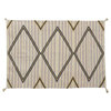 Striped Southwest Area Rug Reversible Hand Woven 100% Wool Rug