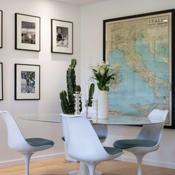 Roquebrune-Cap-Martin - Rénovation d'un appartement en rez-de-jardin traversant.