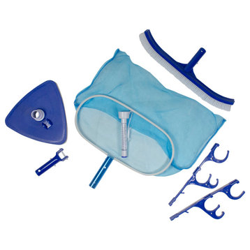 6-Piece Blue Assorted Pool Maintenance Cleaning Kit