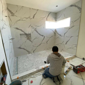 Luxury Bathroom Remodeling In Process