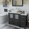 42" Bathroom Vanity With Engineered Marble Top and Sink