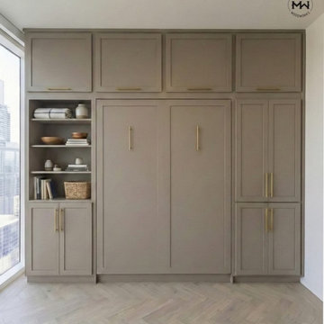 Custom Built-In Murphy Bed -- Downtown Austin High-Rise