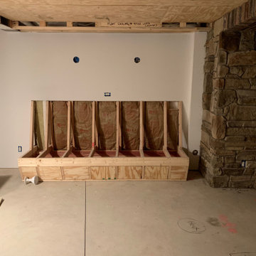 Basement with Speak easy, Theater, Workout room and Lounge area - under constru