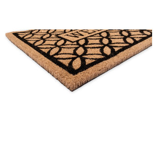 Welcome Rubber Non-Slip 28'' x 18'' Indoor Outdoor Doormat