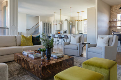 Example of a living room design in Dallas