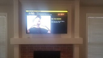 Above Fireplace 65" LCD TV