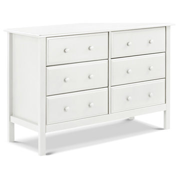 Jayden 6-Drawer Double Wide Dresser, White