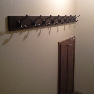 Rear Foyer coat rack