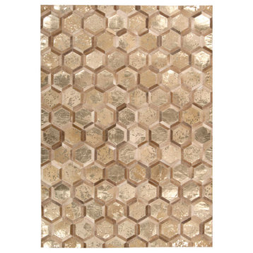 Nourison City Chic MA100 Amber/Gold 5'3" x 7'5" Area Rug