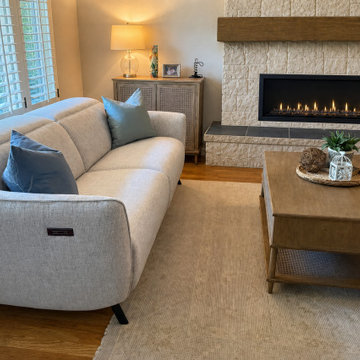 AFTER: NATUZZI RECLINING SOFA DETAIL