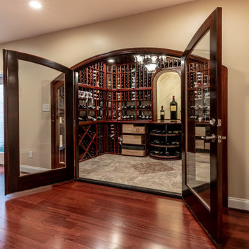Amazing Basement Remodel, with Irresistible Wine Cellar in Ashburn VA