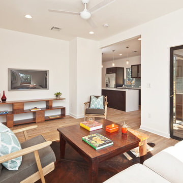 Austin, Texas Condo-Reclaimed Loano White Oak.
