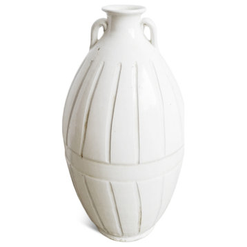 White Ceramic Milk Jar
