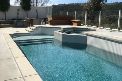 Pool - coastal pool idea in Orange County