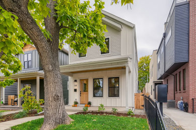 Inspiration for a scandinavian home design remodel in Denver