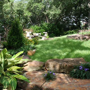 Traditional garden in Northwest Hills
