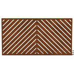 Veradek - Alta Corten Steel Decorative Screen Panel, Arrow - Privacy has never looked so chic. Inspired by geometric patterns from around the world, the Alta Corten Steel Decorative Screen Panel adds a unique global element to your exterior. Use it to resurface an old fence, frame an outdoor room, make a visual statement or hide a neighbor's unsightly backyard — with the Alta, the choice is up to you.