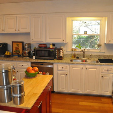 Kitchen Transformation done in Glacier White Stain