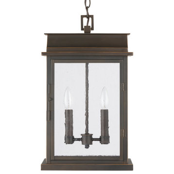 Capital Lighting 936823 Bolton 2 Light 12"W Outdoor Taper Candle - Oiled Bronze