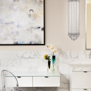 Albion Wall Sconce above Vanity