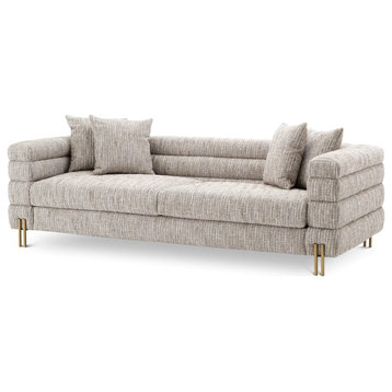 Contemporary Upholstered Sofa | Eichholtz York, Beige