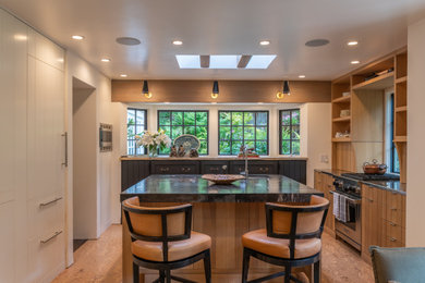 Example of an arts and crafts kitchen design in San Luis Obispo