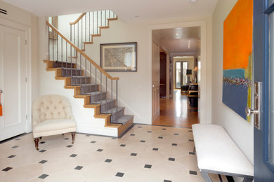 Inspiration for a mediterranean entryway remodel in DC Metro