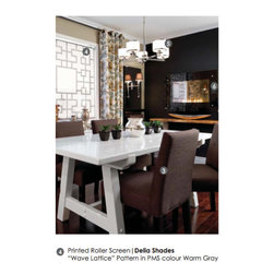 Delia Shades' "Wave Lattice" - Roller Shades