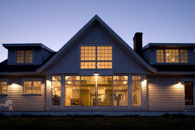 Beach style exterior home photo in Portland Maine