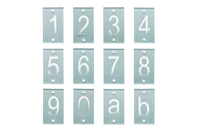 140mm Glass Stud Mount Numbers