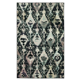 Hip Rugs Mohawk Prismatic Hip Ikat Area Rug, 4' x 6' - Mediterranean - Area Rugs ...