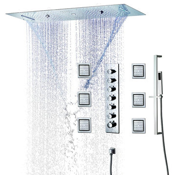 Touch Panel Controlled LED Musical Shower System, Style D - Touch Panel Light